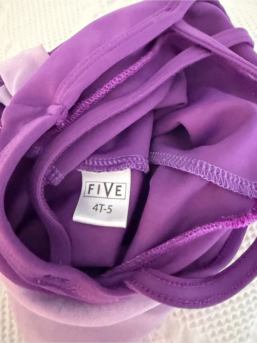 Girls Purple Ballet Dance Leotard with Chiffon Skirt